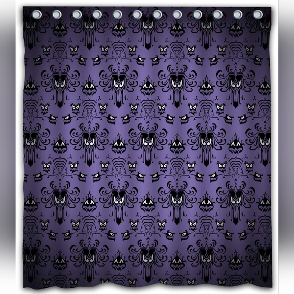 New Haunted Mansion purple 72x72 purple shower curtain.Please ask if available - Picture 2 of 4